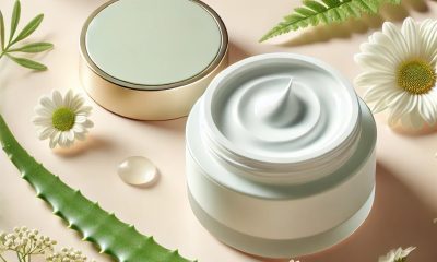 DALL·E 2025-02-25 14.32.36 - A minimalist and elegant image featuring a stylish container of eye cream and gel with herbal ingredients like aloe vera and chamomile. The background DALL·E 2025-02-25 14.32.36 - A minimalist and elegant image featuring a stylish container of eye cream and gel with herbal ingredients like aloe vera and chamomile. The background
